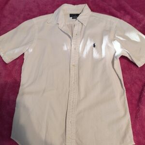 Men's Ralph Lauren White Short Sleeve Shirt